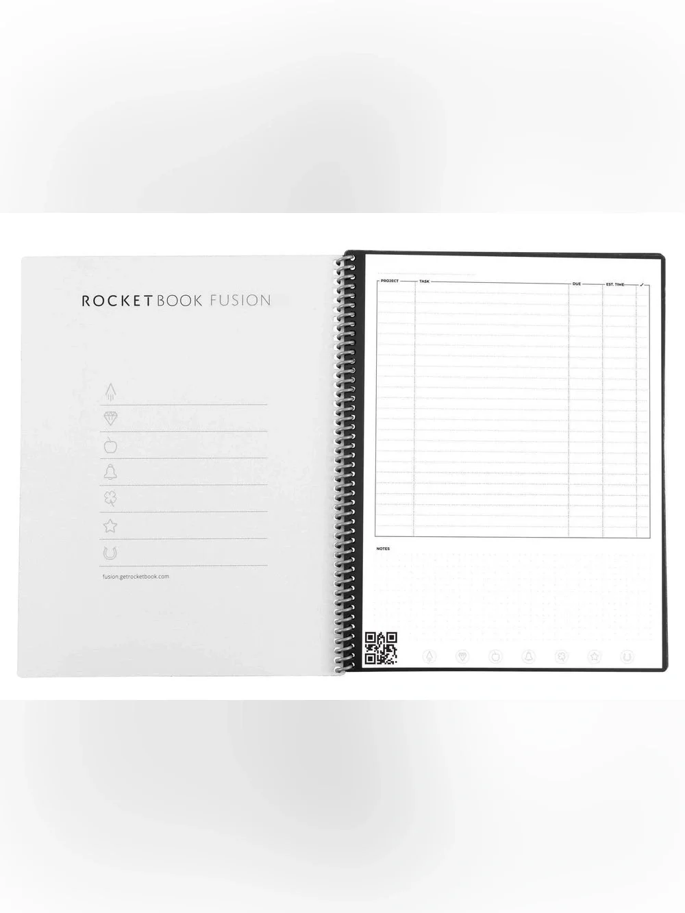 Rocketbook Fusion Reusable Notebook - Light Blue